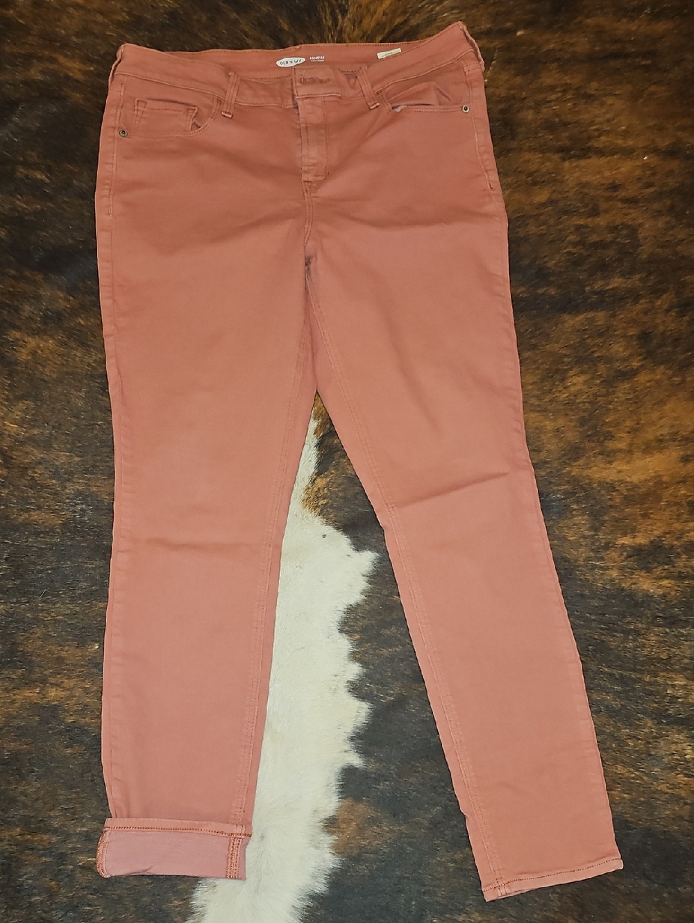 Old Navy Women's Rust Pink Skinny Jeans